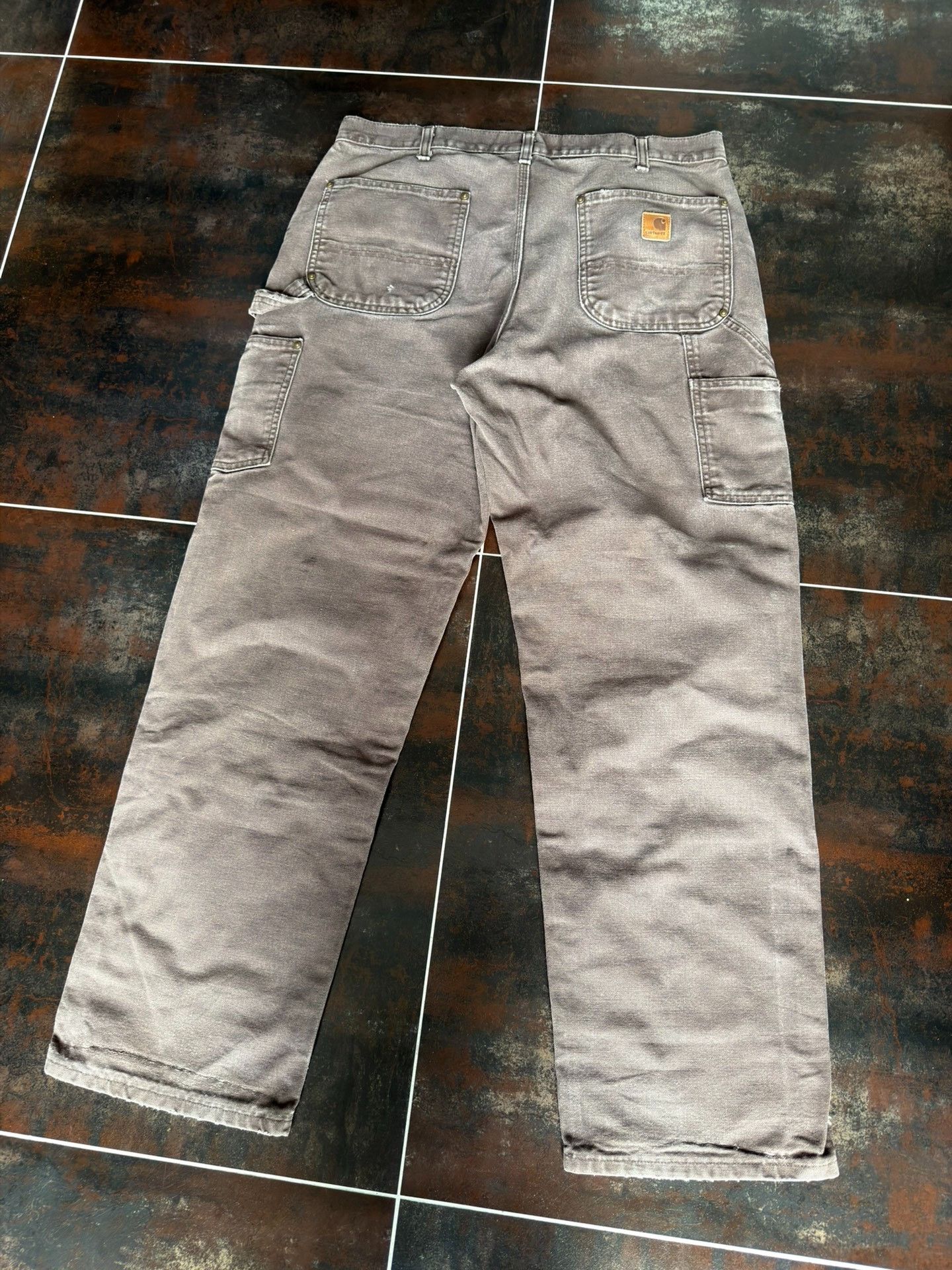 Vintage Vintage Carhartt B136 Brown Cargo Pants Size US 30 / EU 46 - 6 Thumbnail