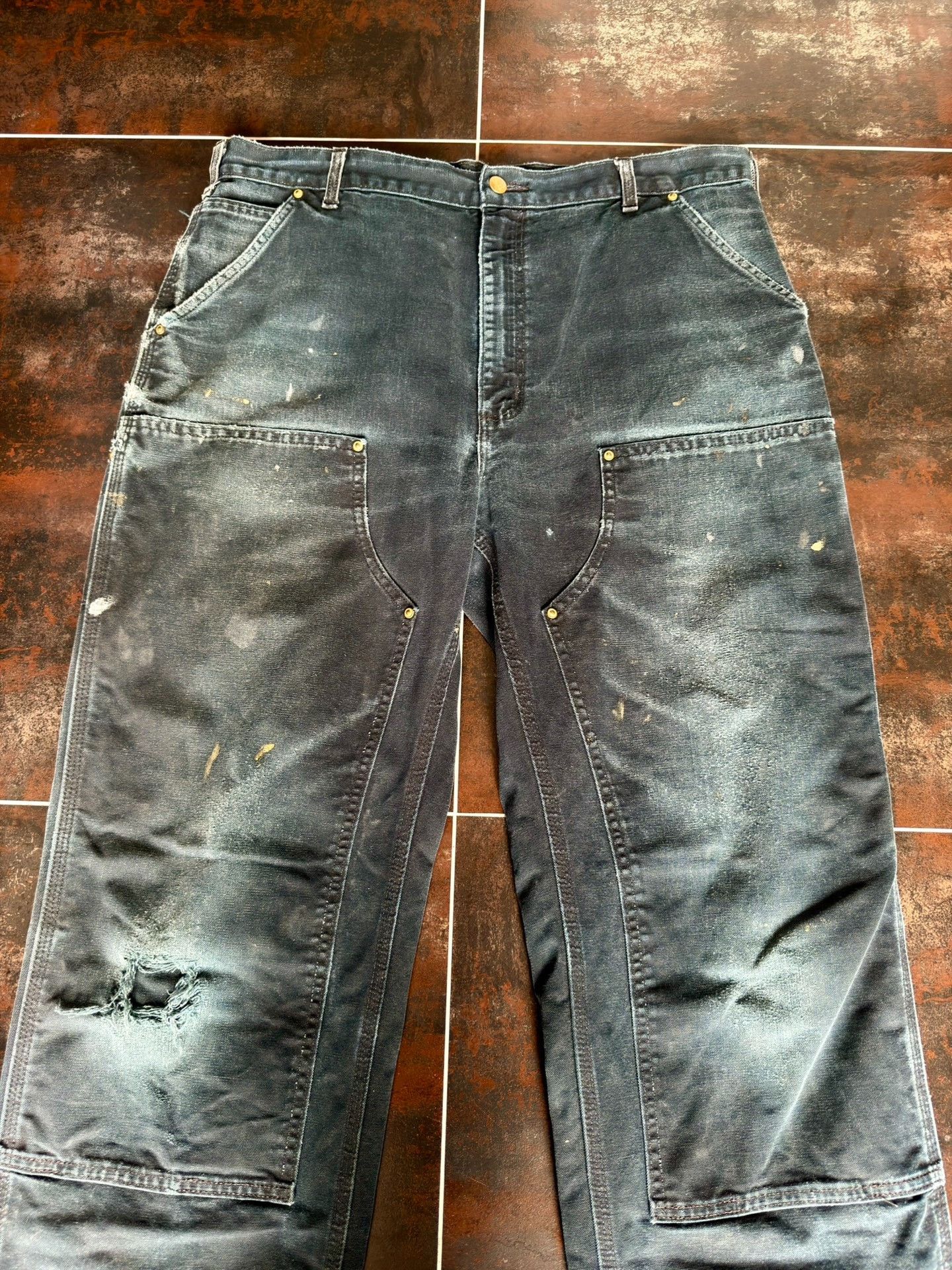 Vintage Vintage Carhartt B01 Black Cargo Pants Size US 30 / EU 46 - 3 Thumbnail