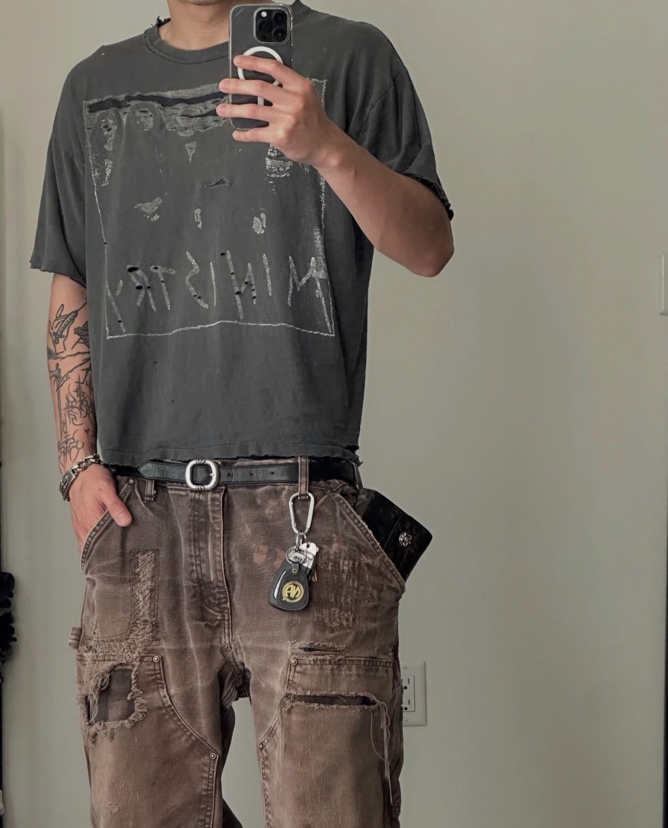 Vintage Vintage Carhartt B136 Brown Distressed Cargo Pants Size US 34 / EU 50 - 9 Thumbnail