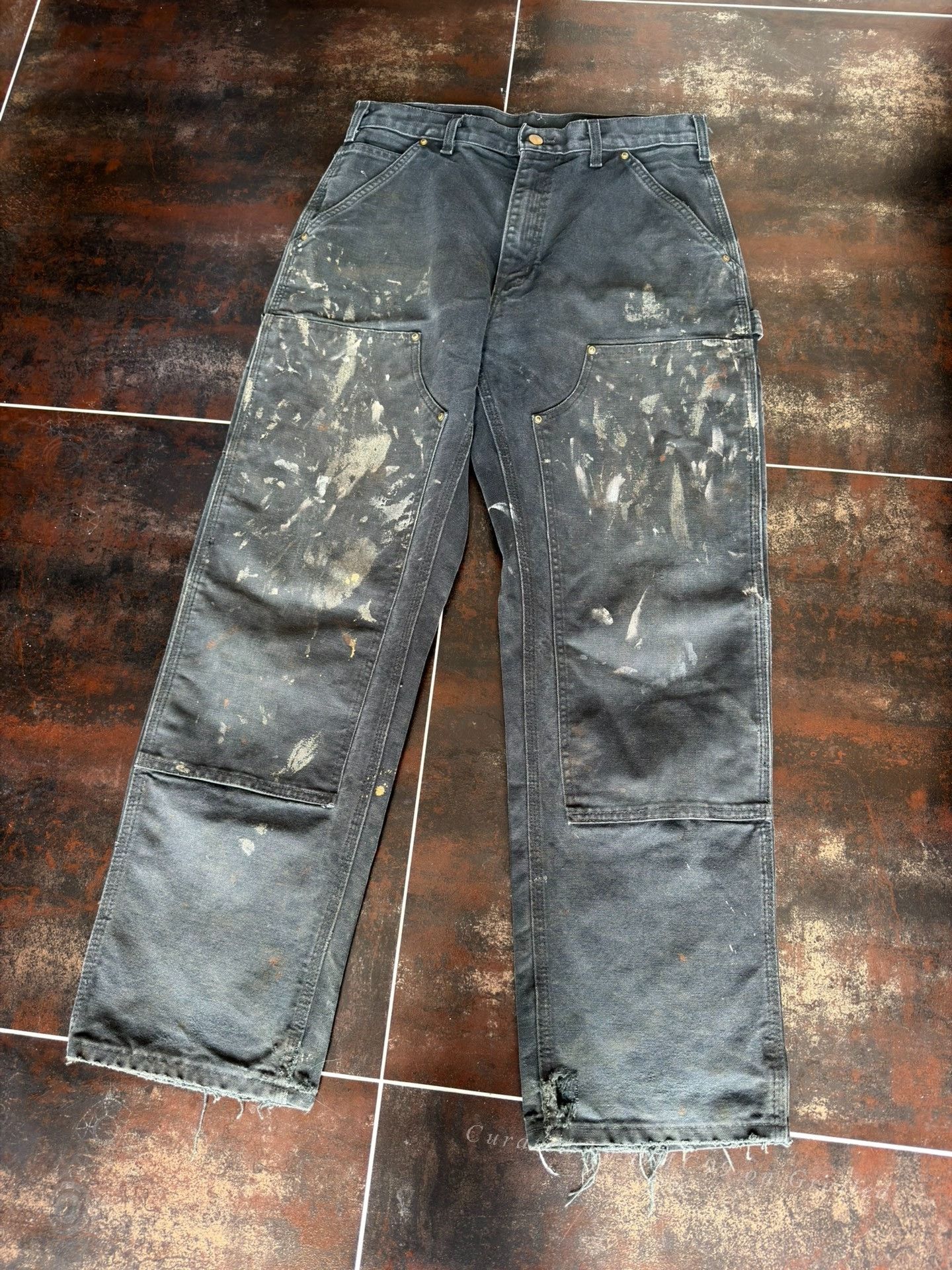 Vintage Vintage Carhartt B01 Black Cargo Pants Size US 30 / EU 46 - 2 Thumbnail