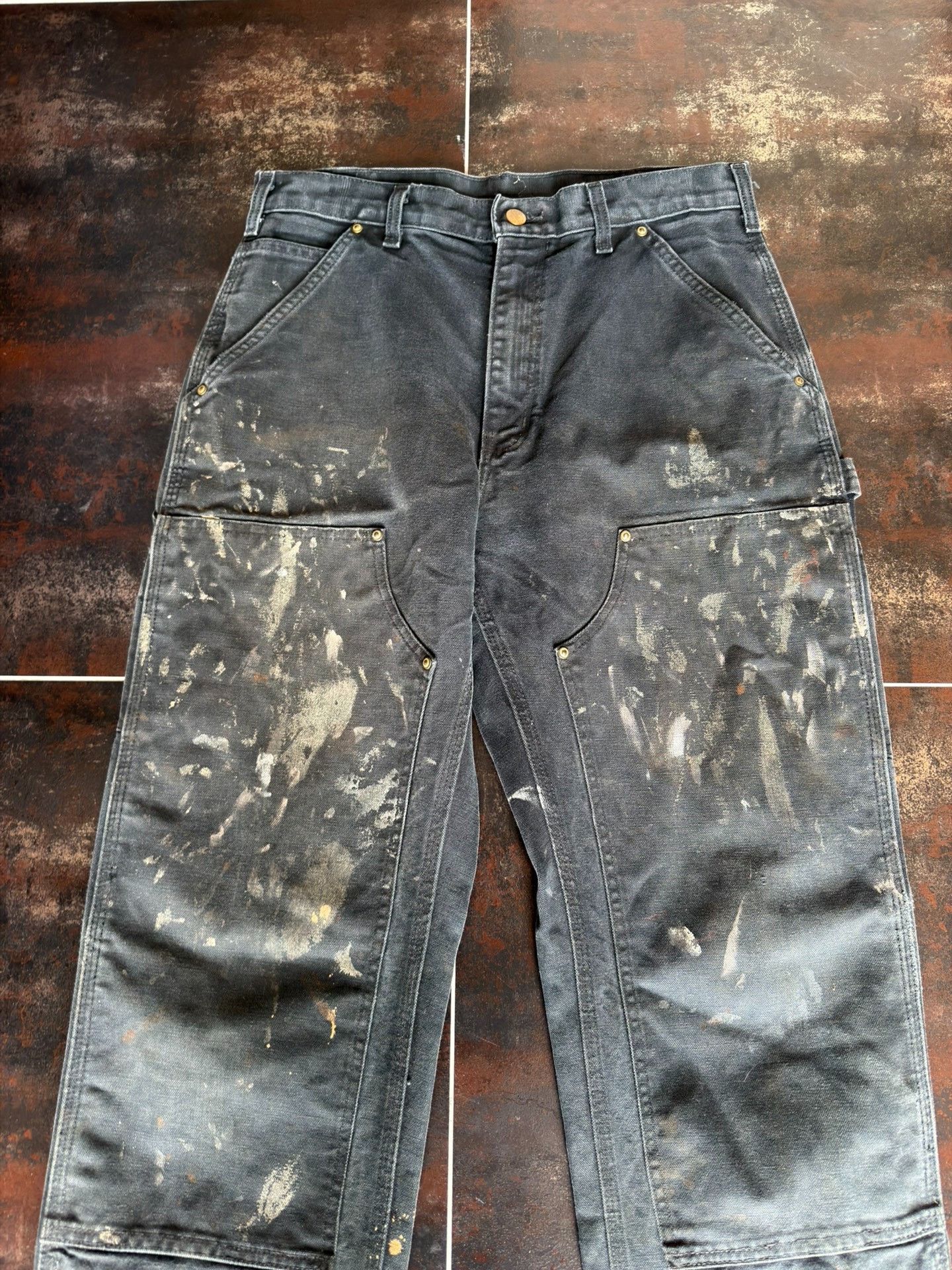 Vintage Vintage Carhartt B01 Black Cargo Pants Size US 30 / EU 46 - 3 Thumbnail