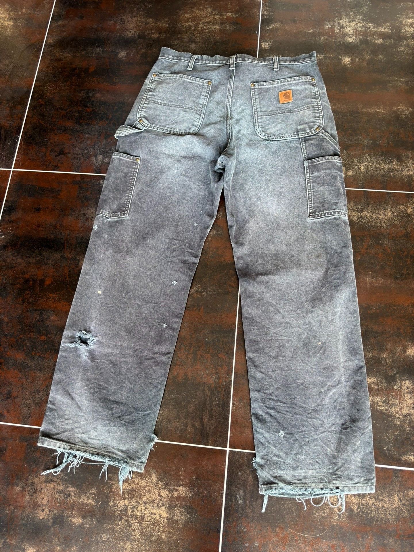 Vintage Vintage Carhartt Black Distressed Cargo Pants Size US 30 / EU 46 - 5 Thumbnail