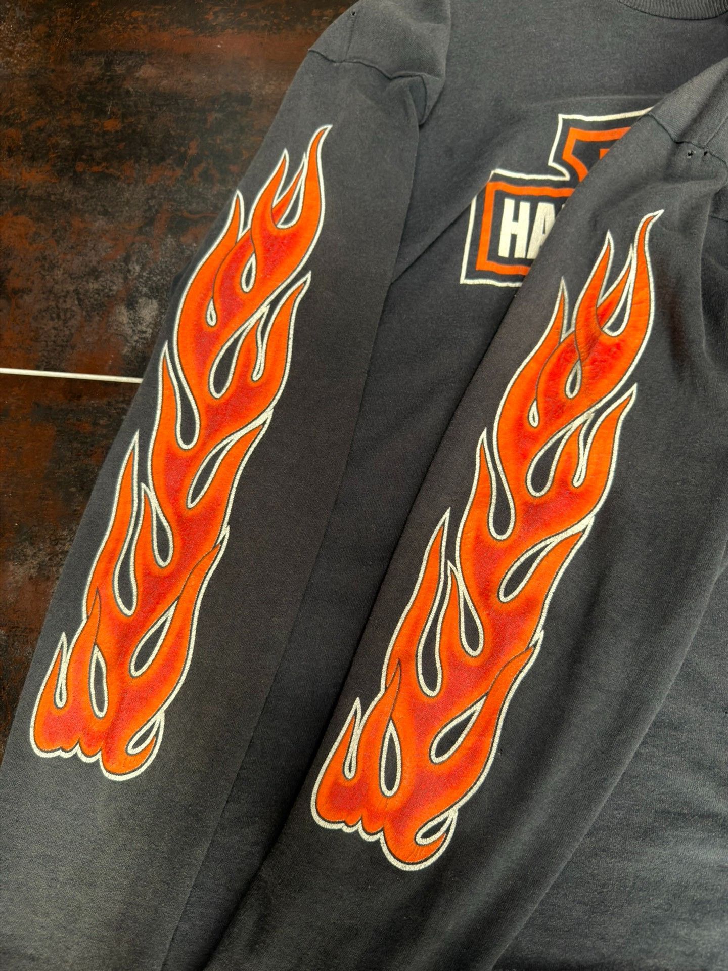 Vintage Vintage Harley Davidson Flame Long-Sleeve Size US M / EU 48-50 / 2 - 7 Thumbnail