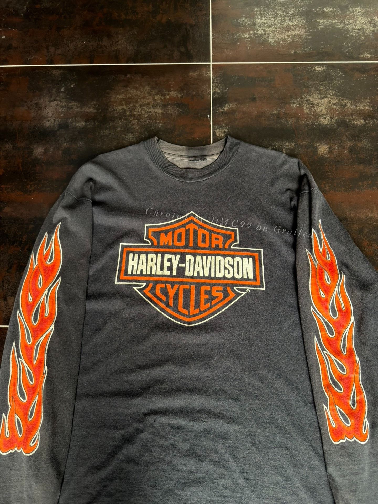 Vintage Vintage Harley Davidson Flame Long-Sleeve Size US M / EU 48-50 / 2 - 3 Thumbnail