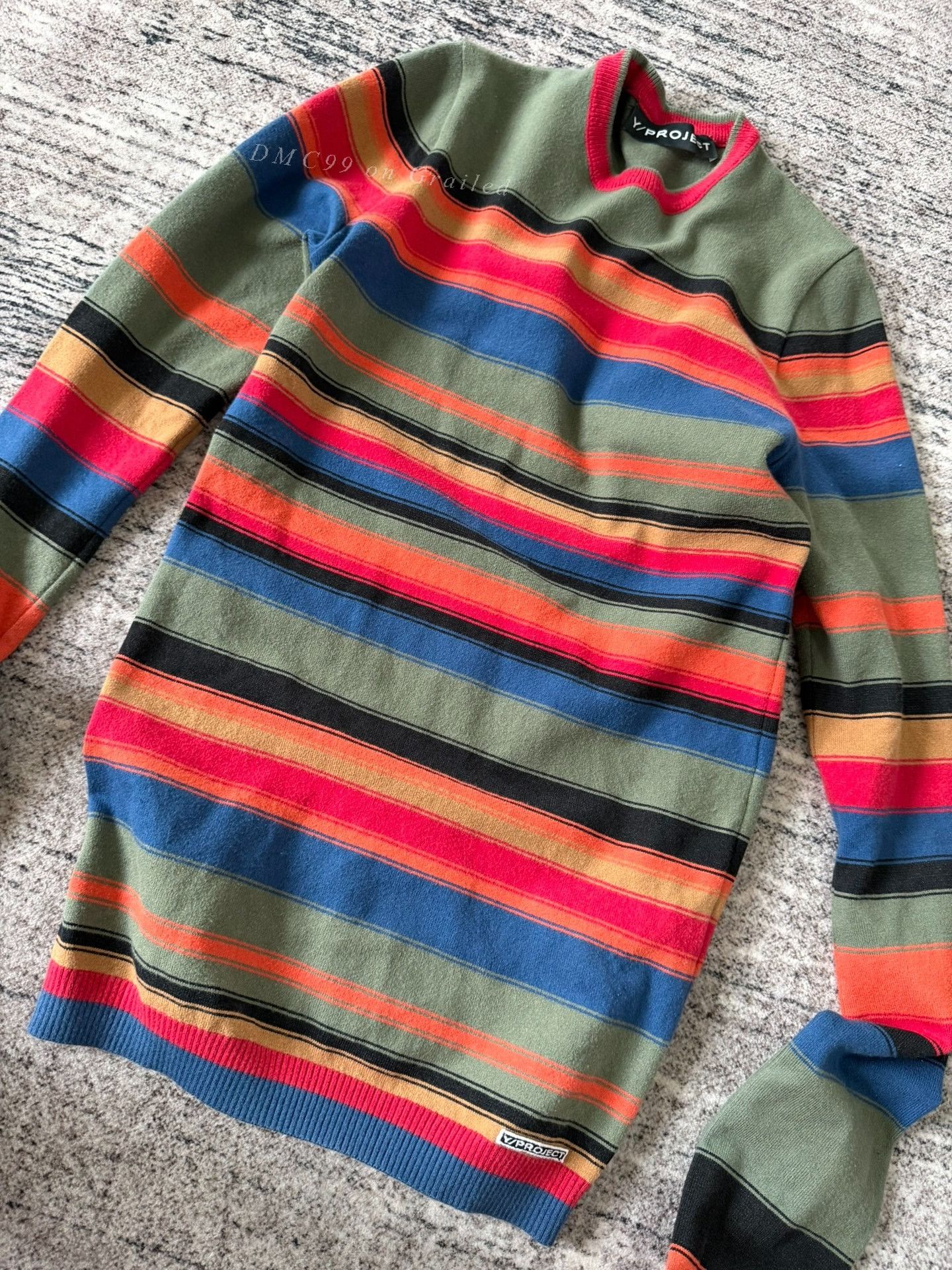 DEN IM by SIKI IM Y/project Striped Long Sleeve Knit Sweater Size US XS / EU 42 / 0 - 2 Thumbnail