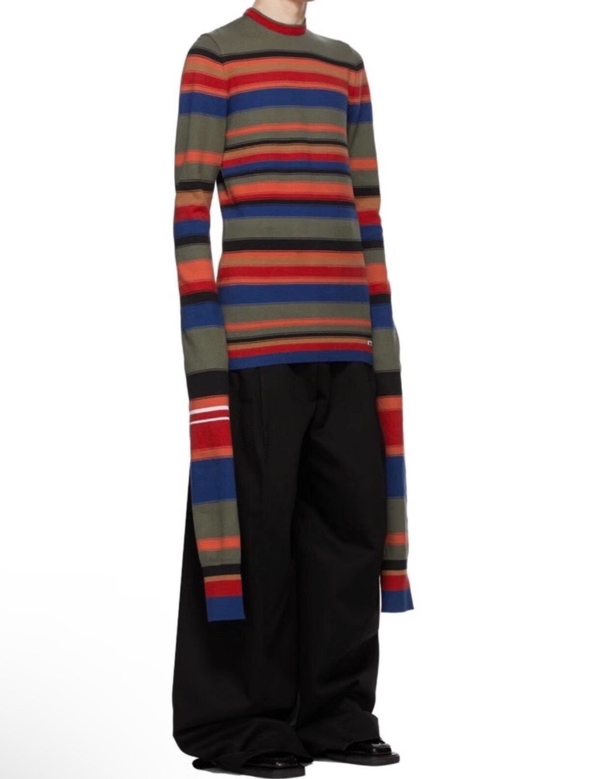 DEN IM by SIKI IM Y/project Striped Long Sleeve Knit Sweater Size US XS / EU 42 / 0 - 8 Thumbnail