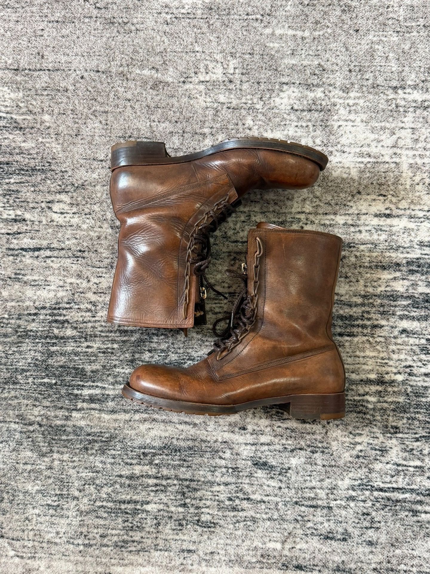 Balmain Balmain 00s Middle Zip Laced Boots Size US 9 / EU 42 - 3 Thumbnail