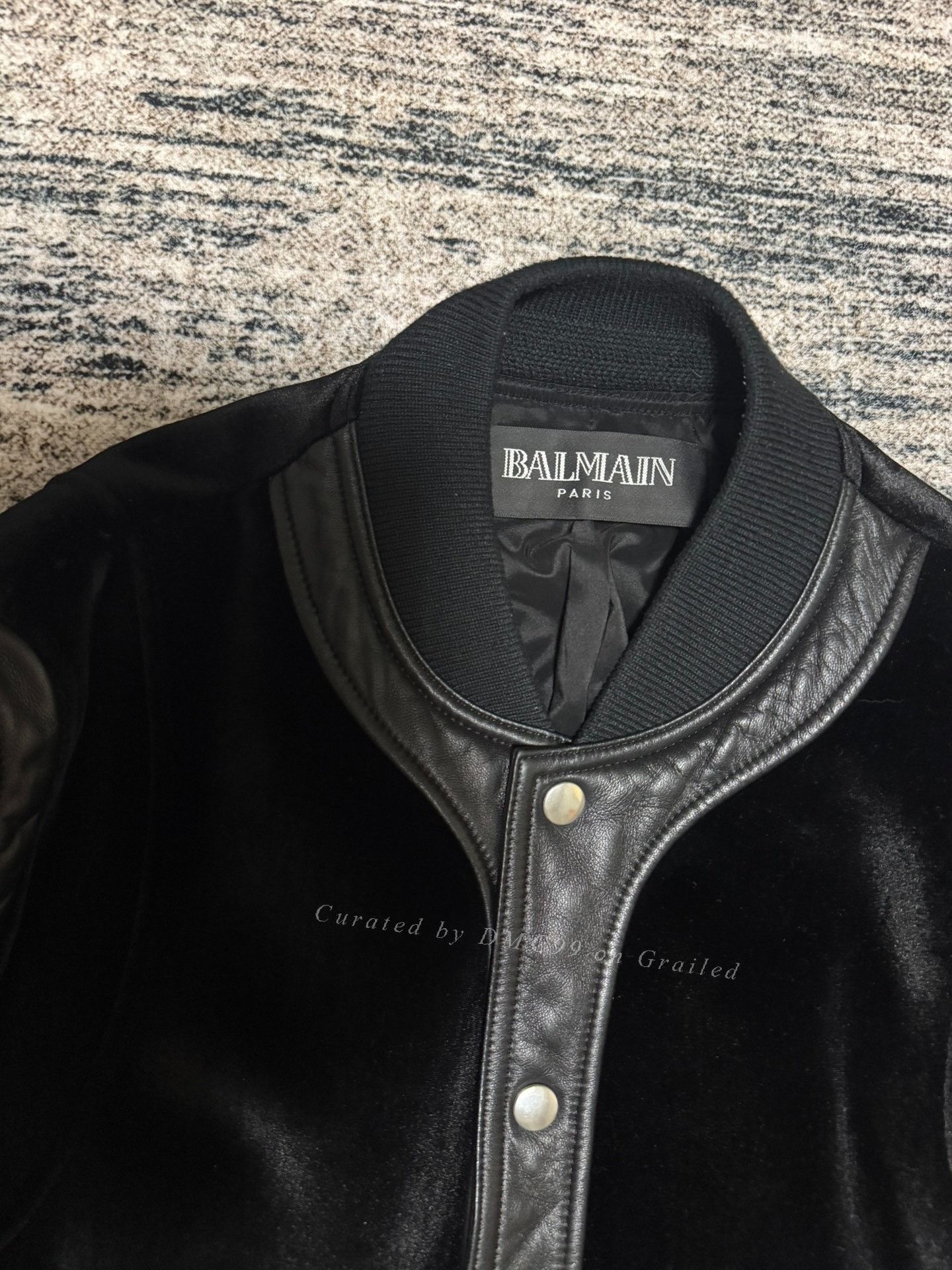 Balmain Balmain Homme 12AW Velvet Leather Jacket Size US M / EU 48-50 / 2 - 3 Thumbnail