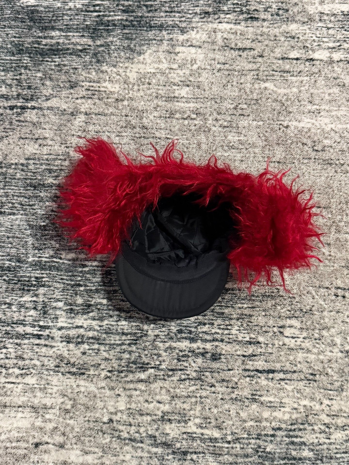 Prada Prada 19FW Red Black Trapper Hat Size ONE SIZE - 2 Thumbnail