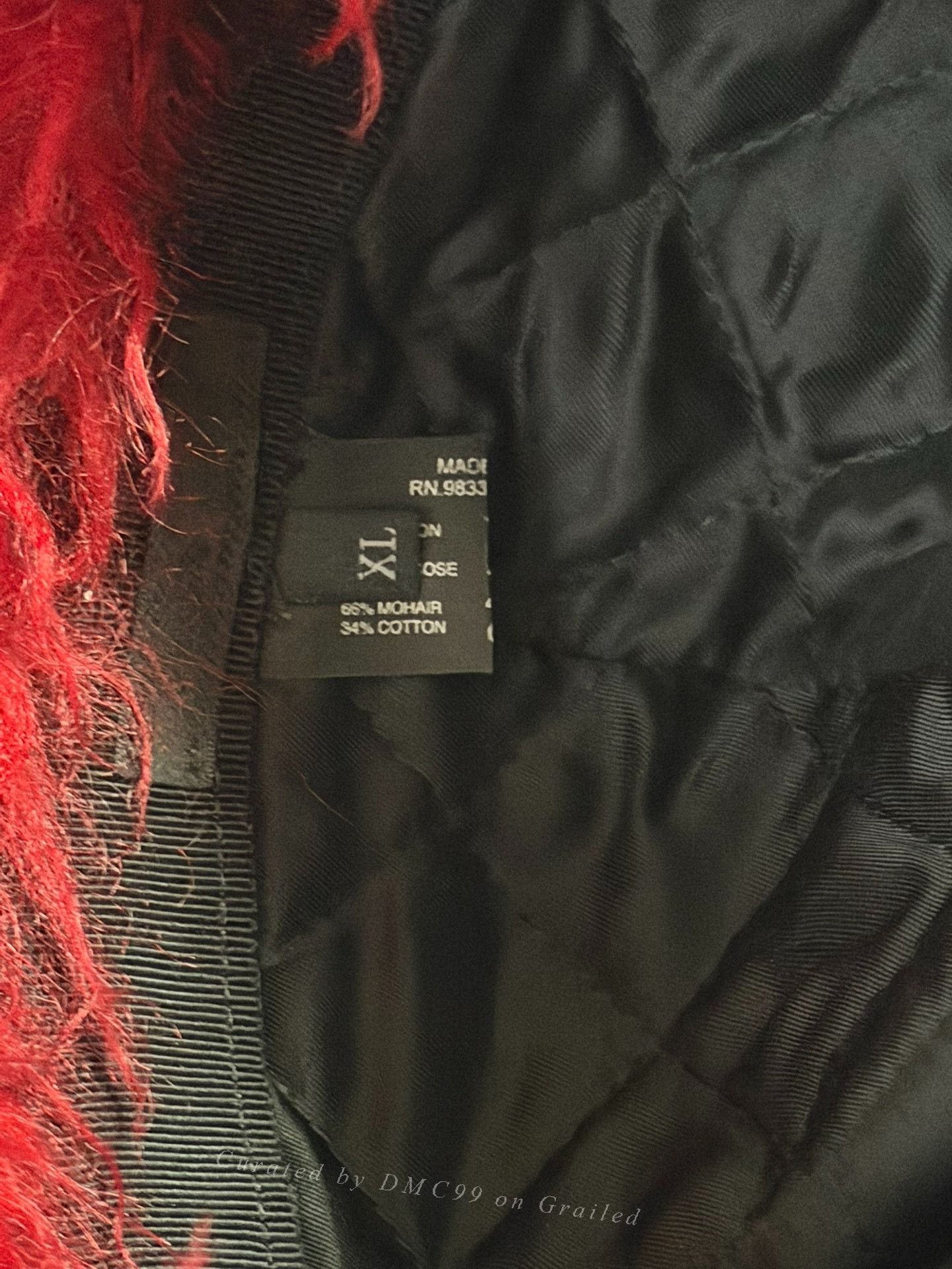 Prada Prada 19FW Red Black Trapper Hat Size ONE SIZE - 3 Thumbnail
