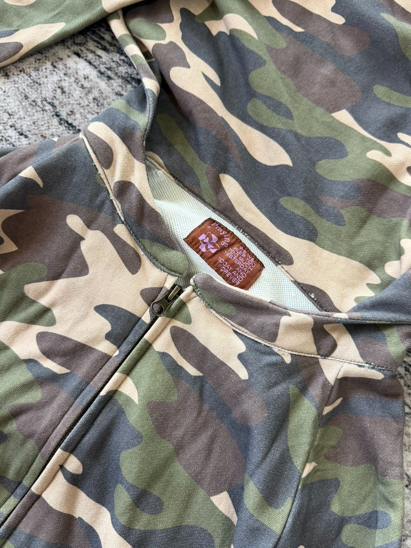 Praying Praying Camouflage Zip-Up Hoodie Size US S / EU 44-46 / 1 - 4 Thumbnail