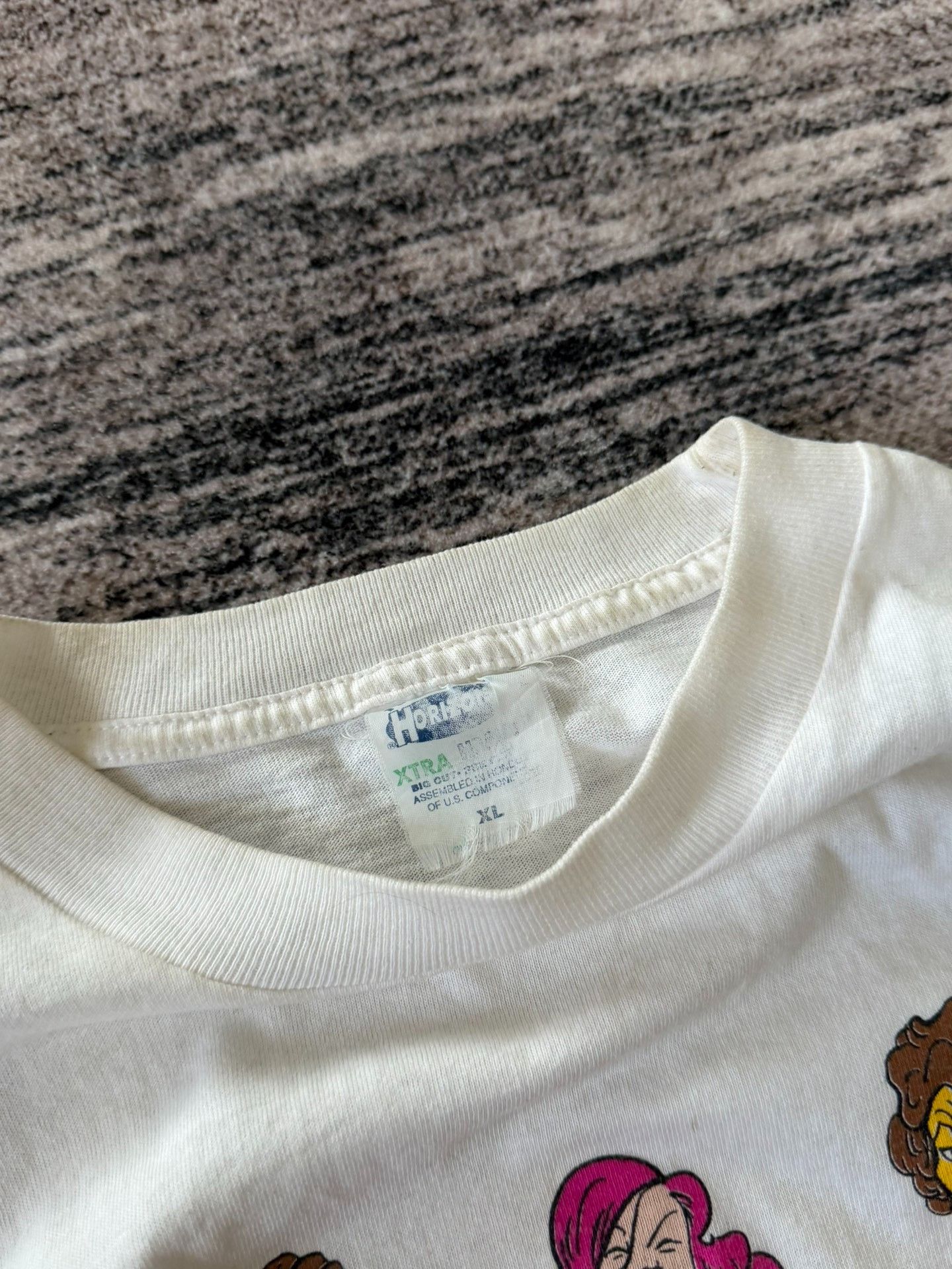 Vintage Vintage Graphic Print White T-Shirt Size US XL / EU 56 / 4 - 2 Thumbnail