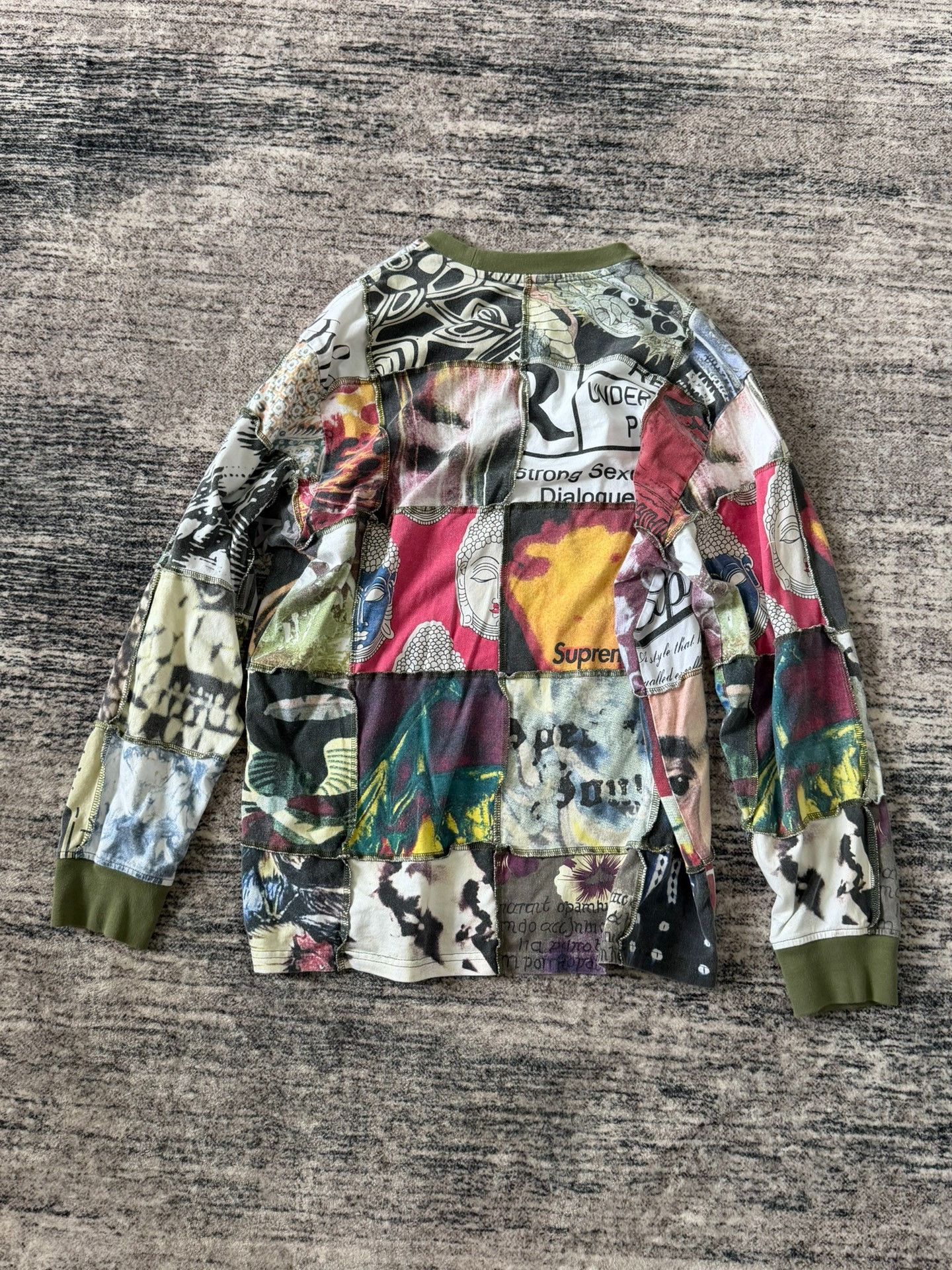 Supreme Supreme 21SS Mosaic Patchwork Long-Sleeve Size US M / EU 48-50 / 2 - 3 Thumbnail