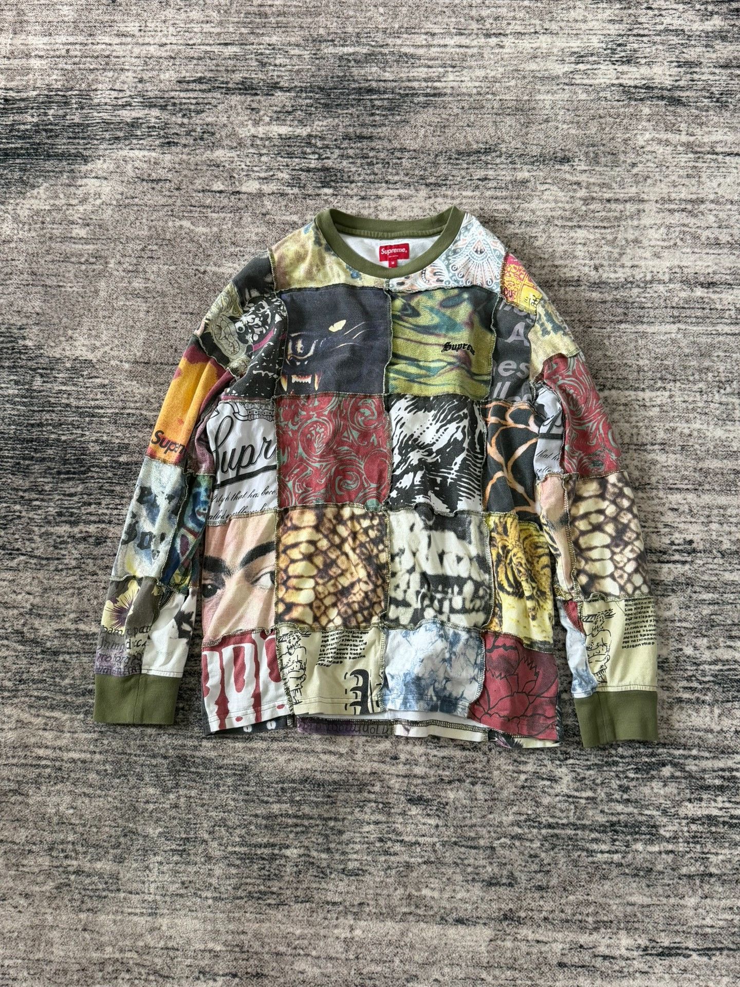 Supreme Supreme 21SS Mosaic Patchwork Long-Sleeve Size US M / EU 48-50 / 2 - 2 Thumbnail