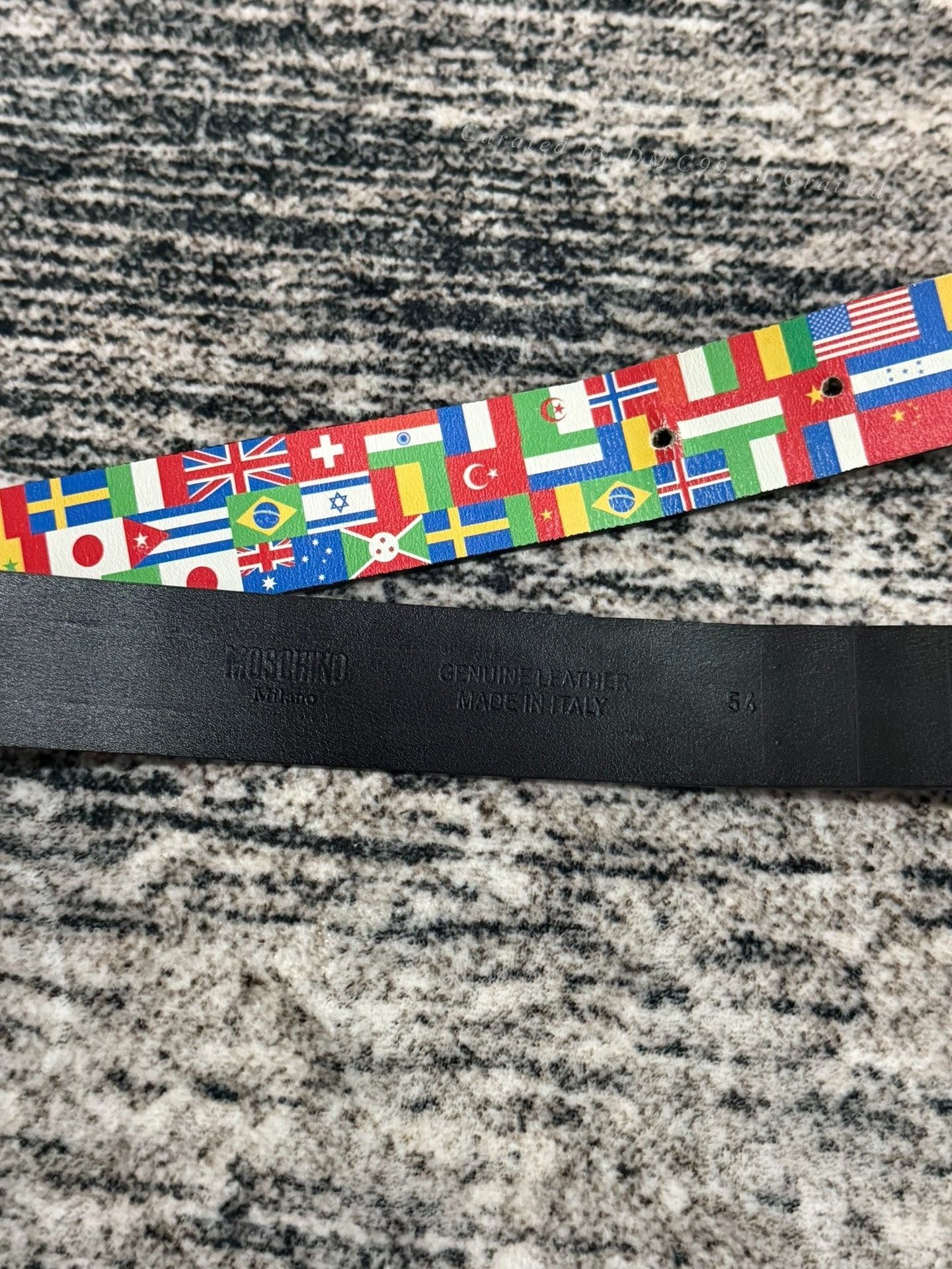 Moschino Moschino Flag Metal Letter Belt Size ONE SIZE - 3 Thumbnail