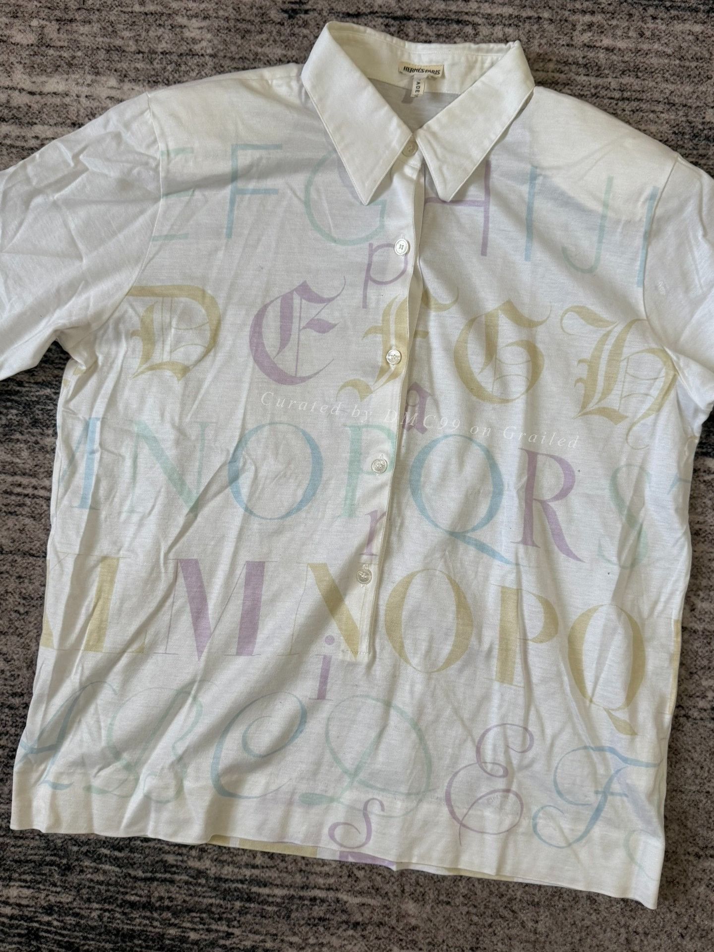 Maison Margiela Hermes 1998 Old English Script Shirt Size US L / EU 52-54 / 3 - 2 Thumbnail