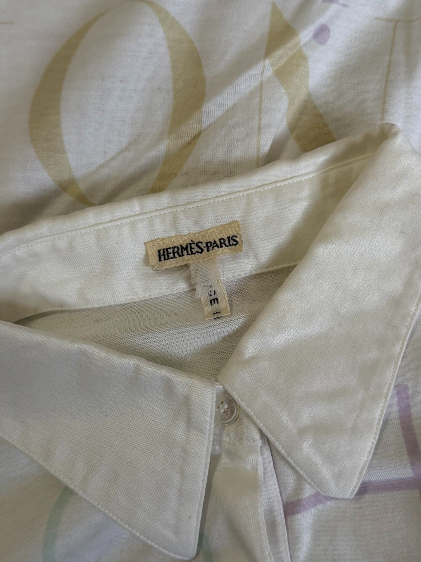 Maison Margiela Hermes 1998 Old English Script Shirt Size US L / EU 52-54 / 3 - 4 Thumbnail