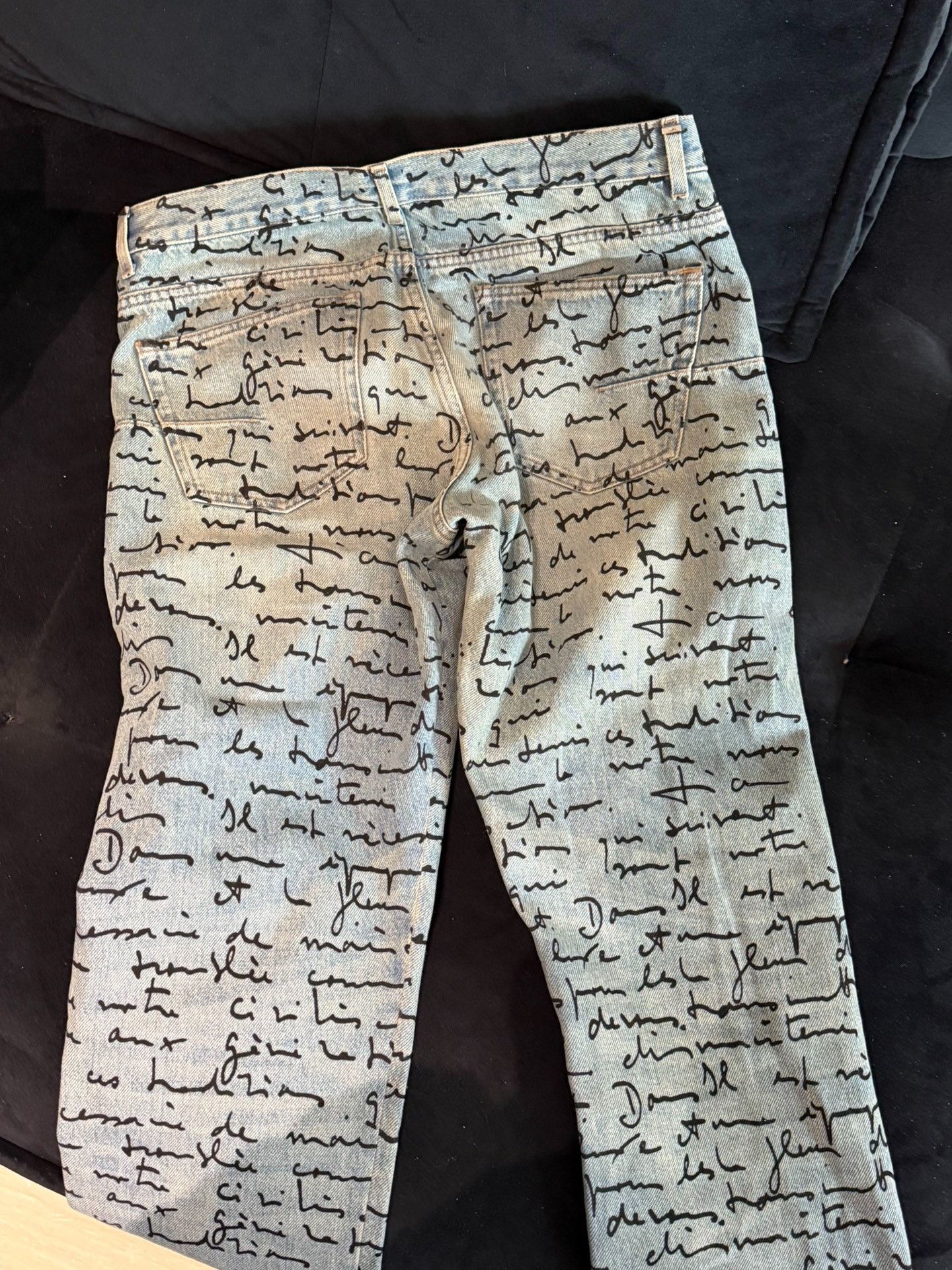 Dior Dior Homme SS15 Handwritten Script Denim Size US 32 / EU 48 - 5 Thumbnail