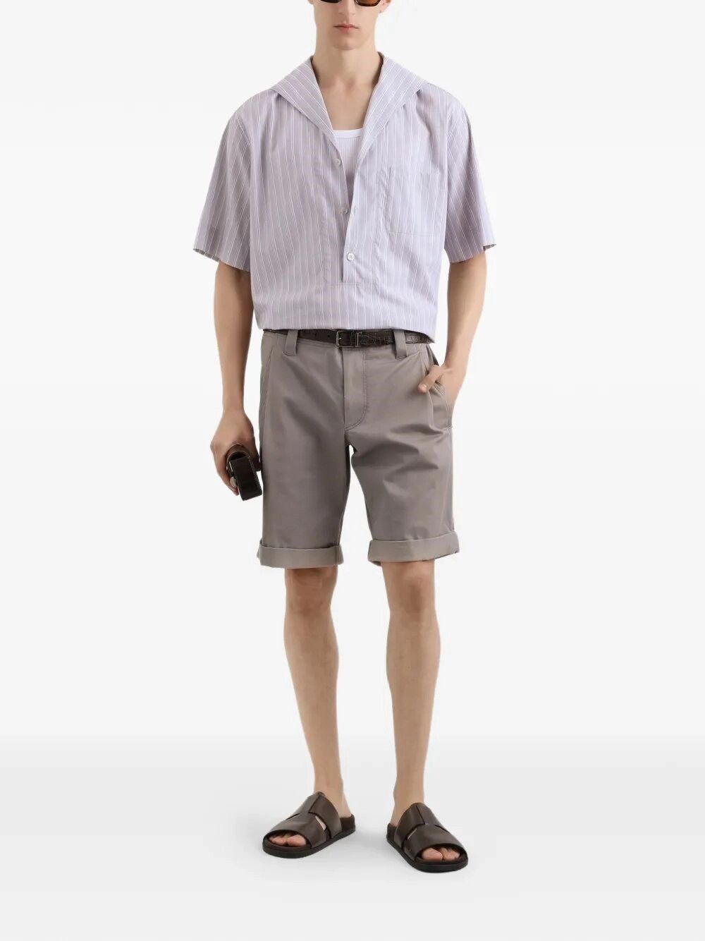 Dolce & Gabbana Three-button Short Sleeved Shirt Size US L / EU 52-54 / 3 - 2 Thumbnail