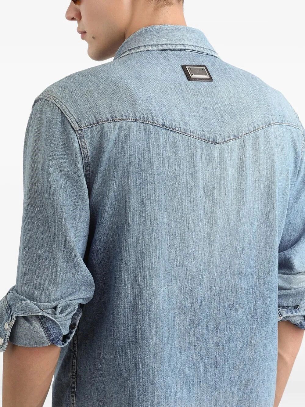 Dolce & Gabbana Denim Shirt Size US L / EU 52-54 / 3 - 3 Thumbnail