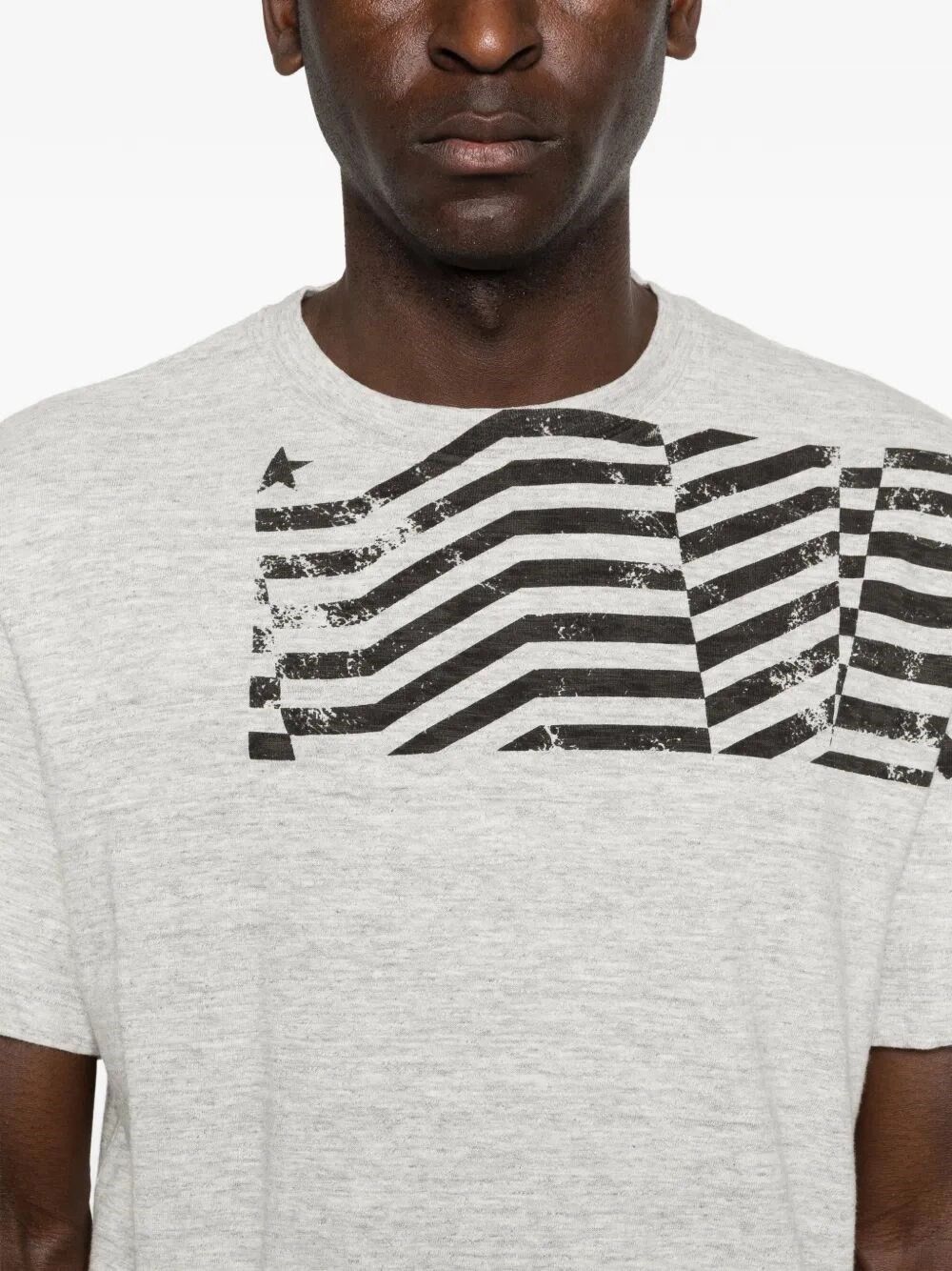 Golden Goose `Journey` Regular T-Shirt With Flag Print Size US M / EU 48-50 / 2 - 4 Thumbnail