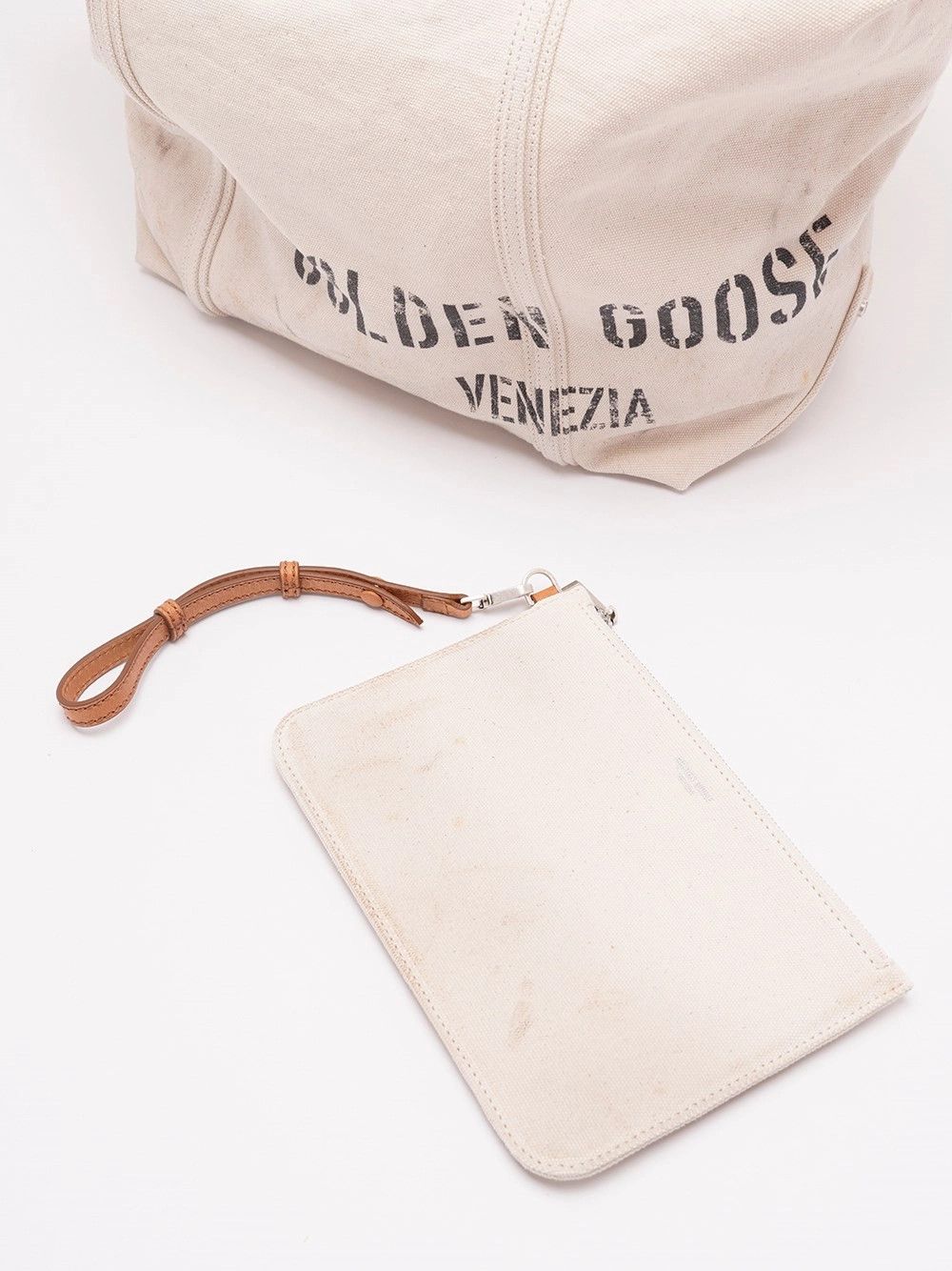 Golden Goose `24.7 EW` Canvas Shopping Bag Size ONE SIZE - 4 Thumbnail