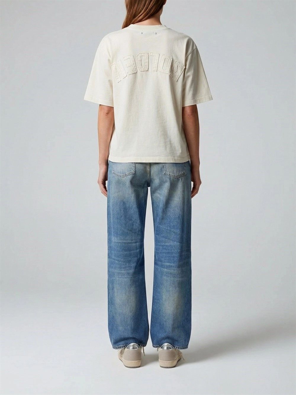 Golden Goose Boxy T-Shirt With Logo Patch Size XS / US 0-2 / IT 36-38 - 4 Thumbnail