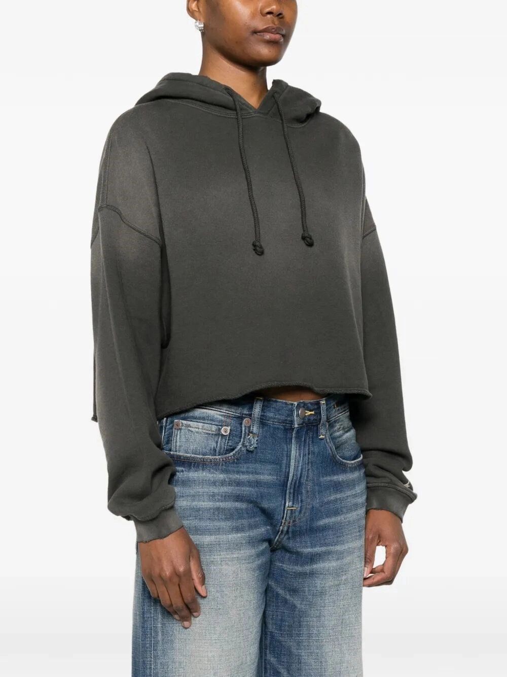 Golden Goose `Star` Oversize Cropped Hoodie Size XS / US 0-2 / IT 36-38 - 3 Thumbnail