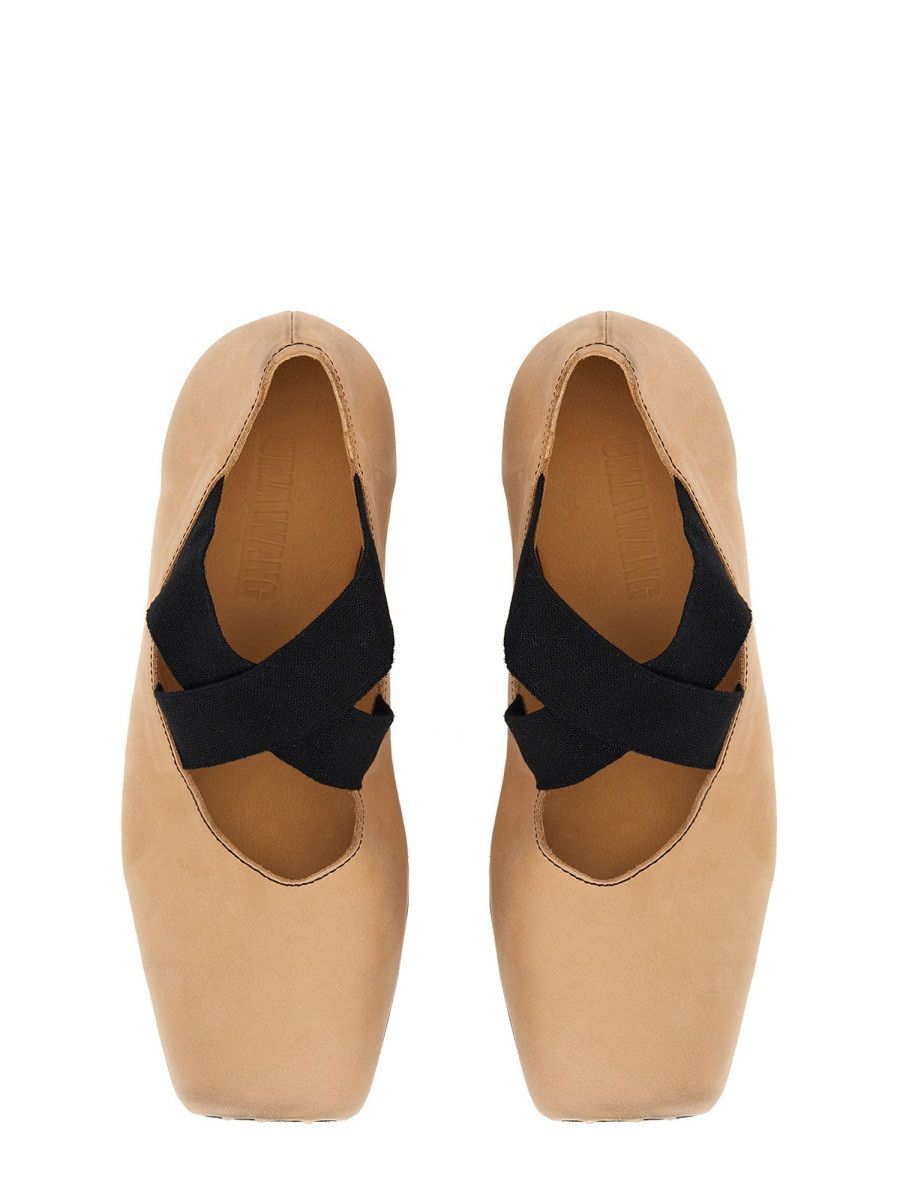 Uma Wang UMA WANG LEATHER BALLERINA - BEIGE (IT 35) Size US 5 / IT 35 - 3 Thumbnail