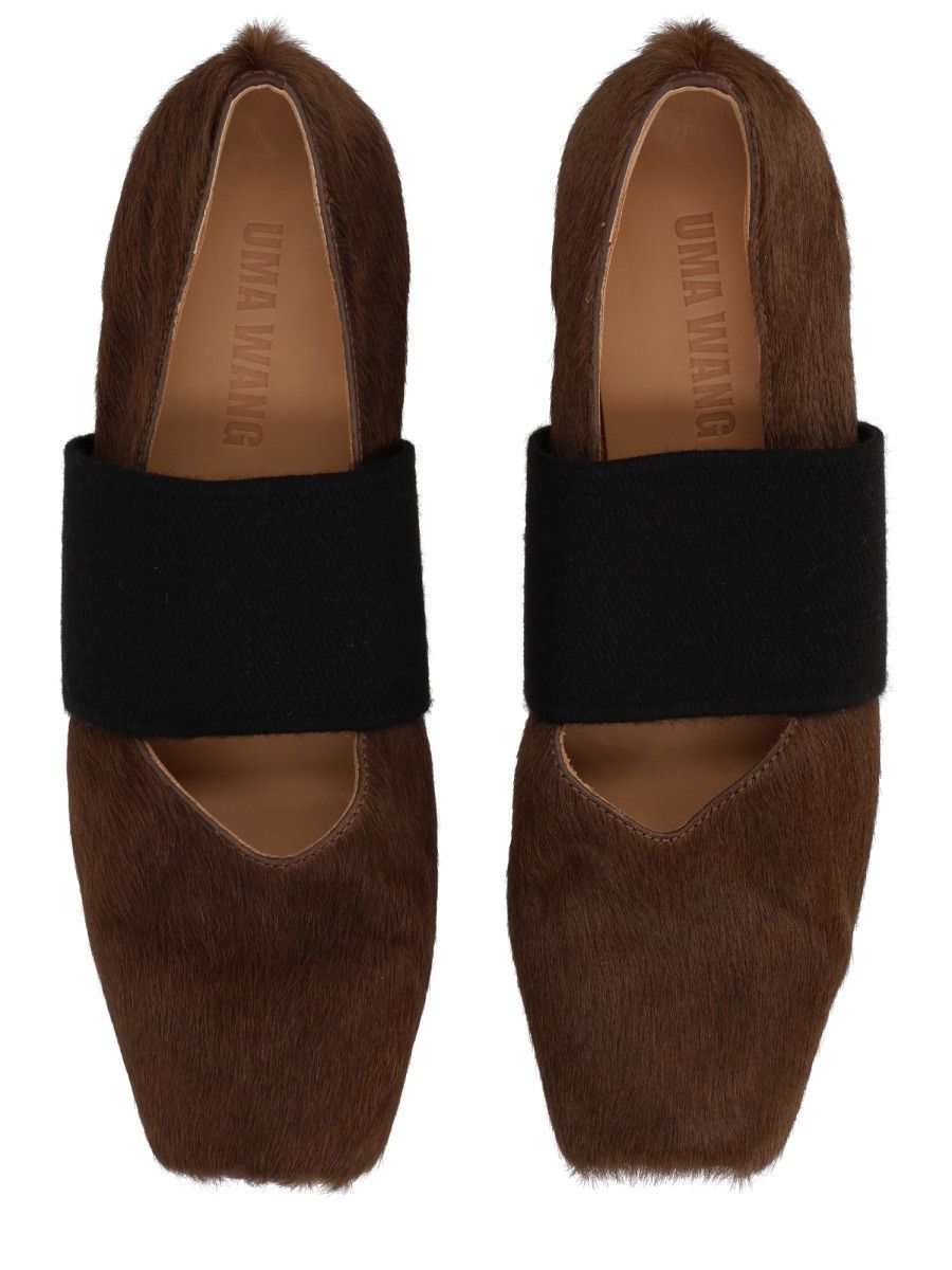 Uma Wang UMA WANG SQUARE TOE BALLERINA - GREY (IT 35) Size US 5 / IT 35 - 5 Thumbnail