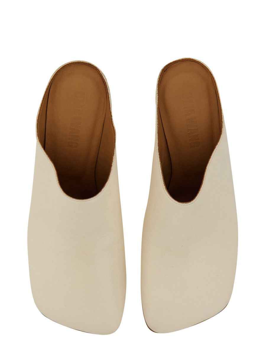 Uma Wang UMA WANG LEATHER MULE. - WHITE (IT 36) Size US 6 / IT 36 - 2 Thumbnail