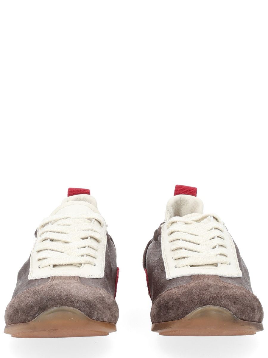 Uma Wang UMA WANG LEATHER SNEAKER - BROWN (IT 38) Size US 8 / IT 38 - 3 Thumbnail