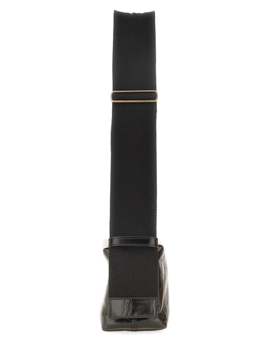 Uma Wang UMA WANG LEATHER SHOULDER BAG - BLACK Size ONE SIZE - 3 Thumbnail