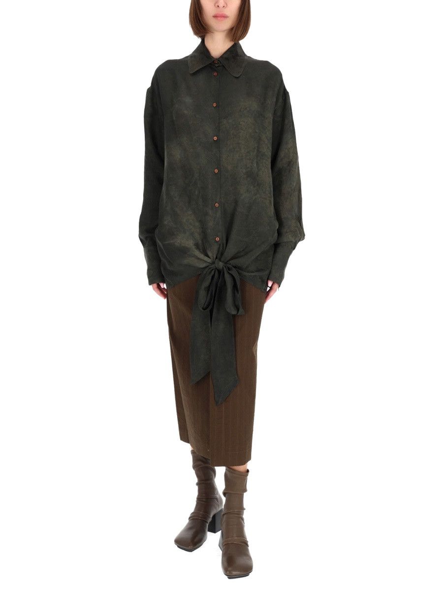 Uma Wang UMA WANG "TUBBY" SHIRT - GREEN Size M / US 6-8 / IT 42-44 - 2 Thumbnail