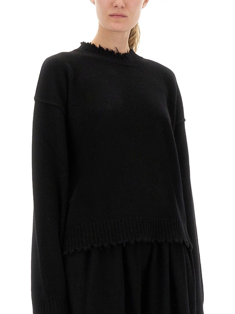 Uma Wang UMA WANG CASHMERE SWEATER WITH BANGS - BLACK Size M / US 6-8 / IT 42-44 - 4 Thumbnail