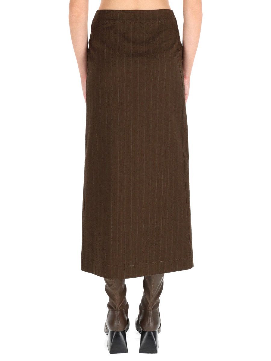 Uma Wang UMA WANG MIDI "GAD" SKIRT - BROWN Size 28" / US 6 / IT 42 - 4 Thumbnail