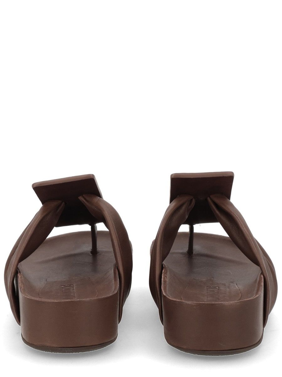 Uma Wang UMA WANG SANDALO INFRADITO IN PELLE - BROWN (IT 40) Size US 10 / IT 40 - 4 Thumbnail