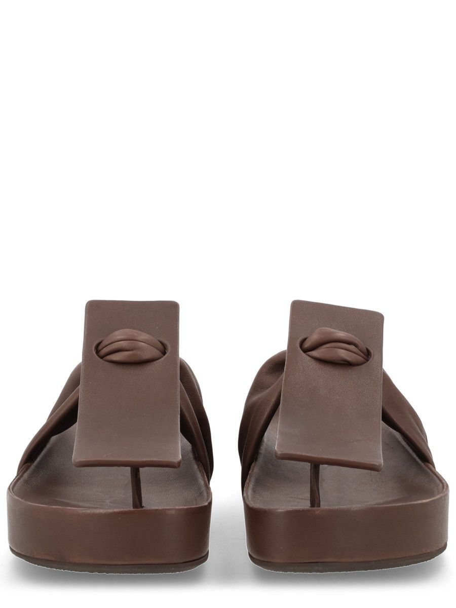 Uma Wang UMA WANG SANDALO INFRADITO IN PELLE - BROWN (IT 40) Size US 10 / IT 40 - 3 Thumbnail