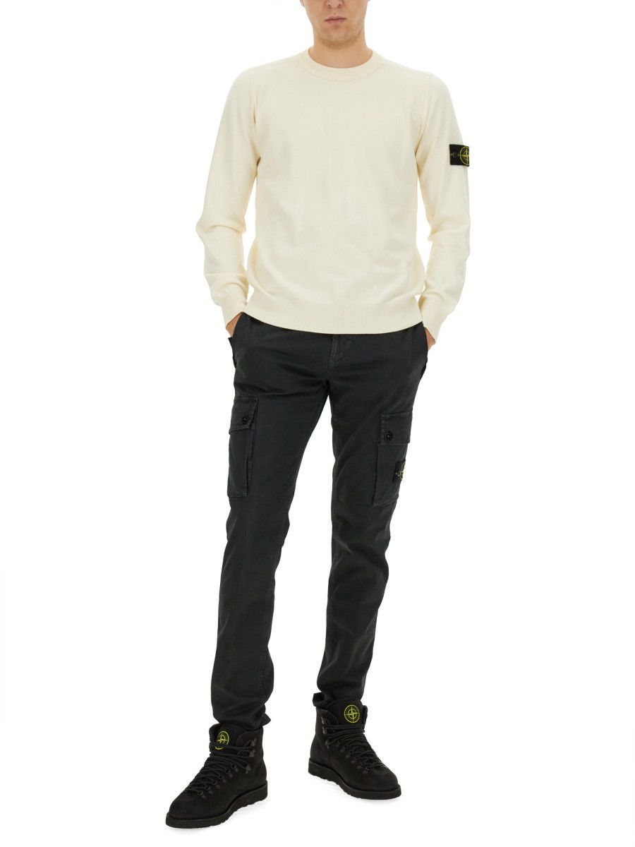 Stone Island STONE ISLAND MAGLIA CON LOGO - IVORY Size US XL / EU 56 / 4 - 3 Thumbnail