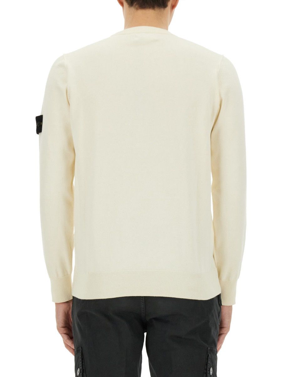 Stone Island STONE ISLAND MAGLIA CON LOGO - IVORY Size US XXL / EU 58 / 5 - 4 Thumbnail