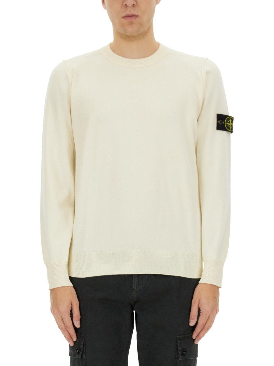 Stone Island STONE ISLAND MAGLIA CON LOGO - IVORY Size US XXL / EU 58 / 5 - 2 Thumbnail