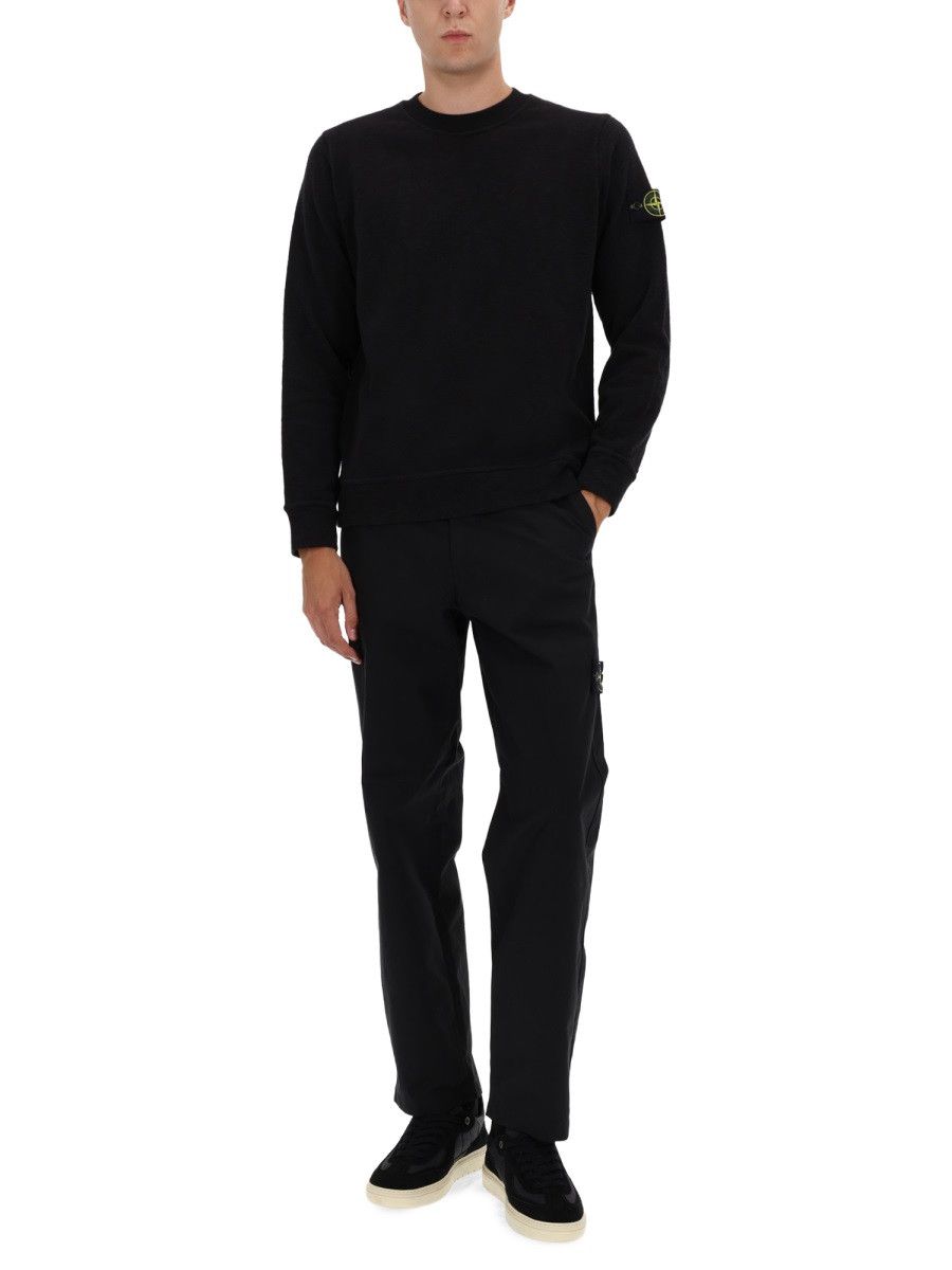 Stone Island STONE ISLAND COTTON SWEATSHIRT - BLACK Size US XXL / EU 58 / 5 - 2 Thumbnail