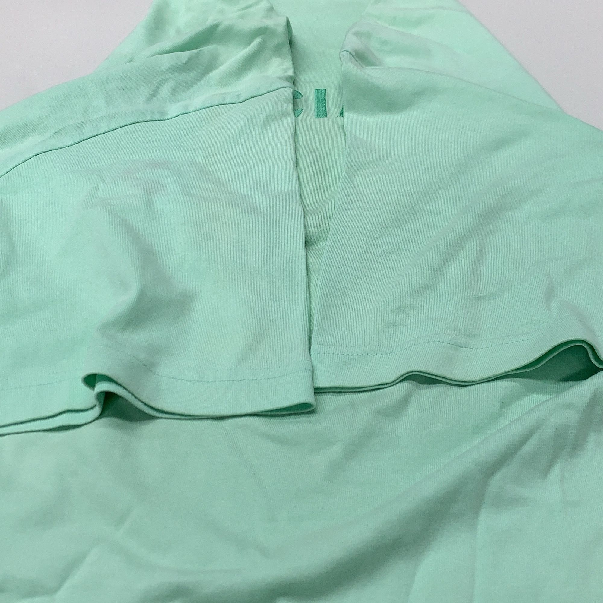 Balenciaga Balenciaga Mint Green Embroidered Logo T-Shirt Size L Size US L / EU 52-54 / 3 - 10 Thumbnail