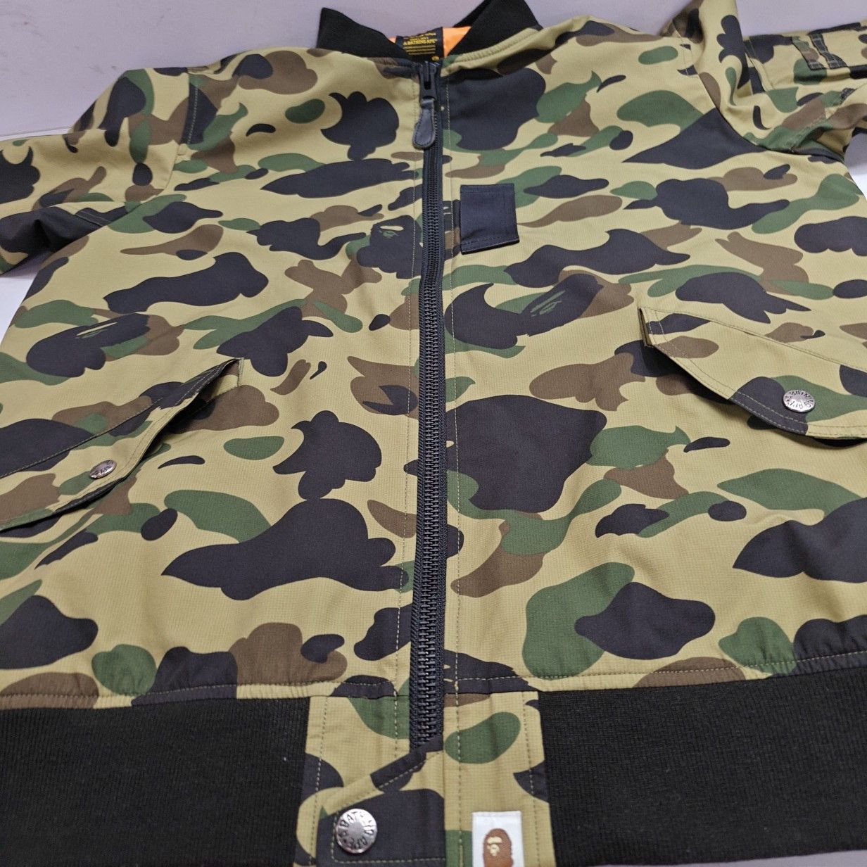 Bape A Bathing Ape Camo Windstopper Bomber Jacket Size L Size US L / EU 52-54 / 3 - 8 Thumbnail
