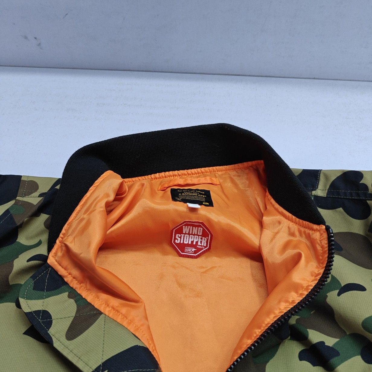 Bape A Bathing Ape Camo Windstopper Bomber Jacket Size L Size US L / EU 52-54 / 3 - 6 Thumbnail