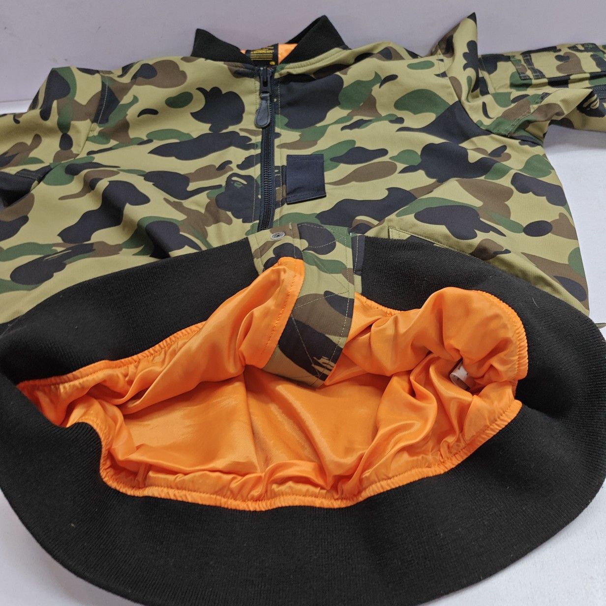 Bape A Bathing Ape Camo Windstopper Bomber Jacket Size L Size US L / EU 52-54 / 3 - 9 Thumbnail