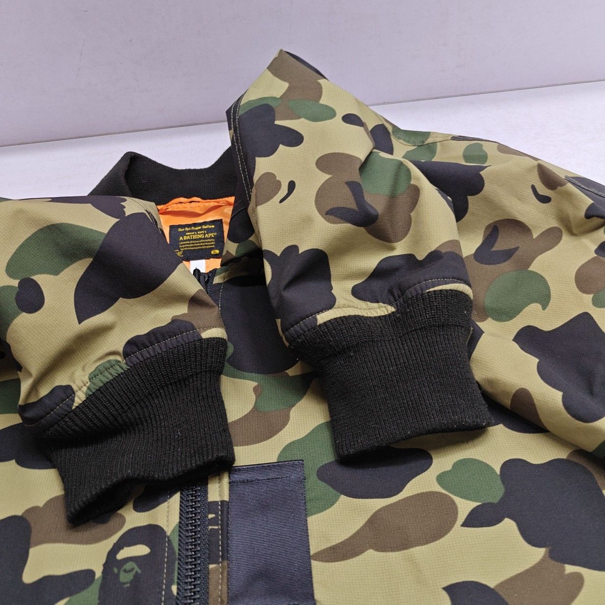 Bape A Bathing Ape Camo Windstopper Bomber Jacket Size L Size US L / EU 52-54 / 3 - 11 Thumbnail