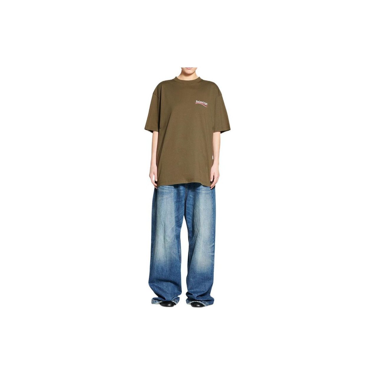 Balenciaga Balenciaga Wave Logo T-Shirt Size M Size US M / EU 48-50 / 2 - 6 Thumbnail