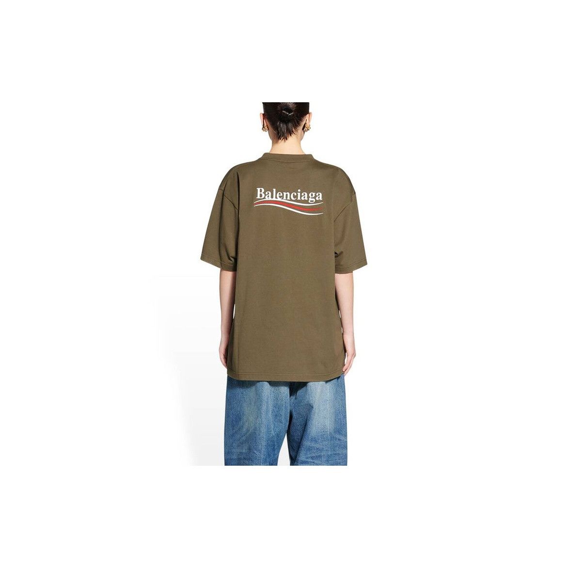 Balenciaga Balenciaga Wave Logo T-Shirt Size M Size US M / EU 48-50 / 2 - 7 Thumbnail