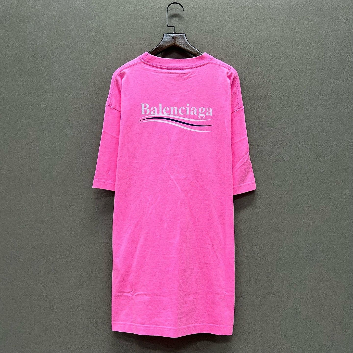 Balenciaga Balenciaga Pink Logo Print T-Shirt Size S Size S / US 4 / IT 40 - 2 Thumbnail